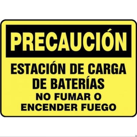 Accuform OSHA CAUTION Safety Sign BATTERY SHMELC641XT SHMELC641XT